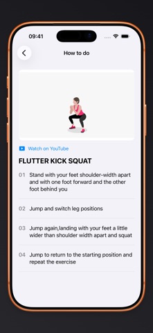 Workout of the day iPhone screenshot