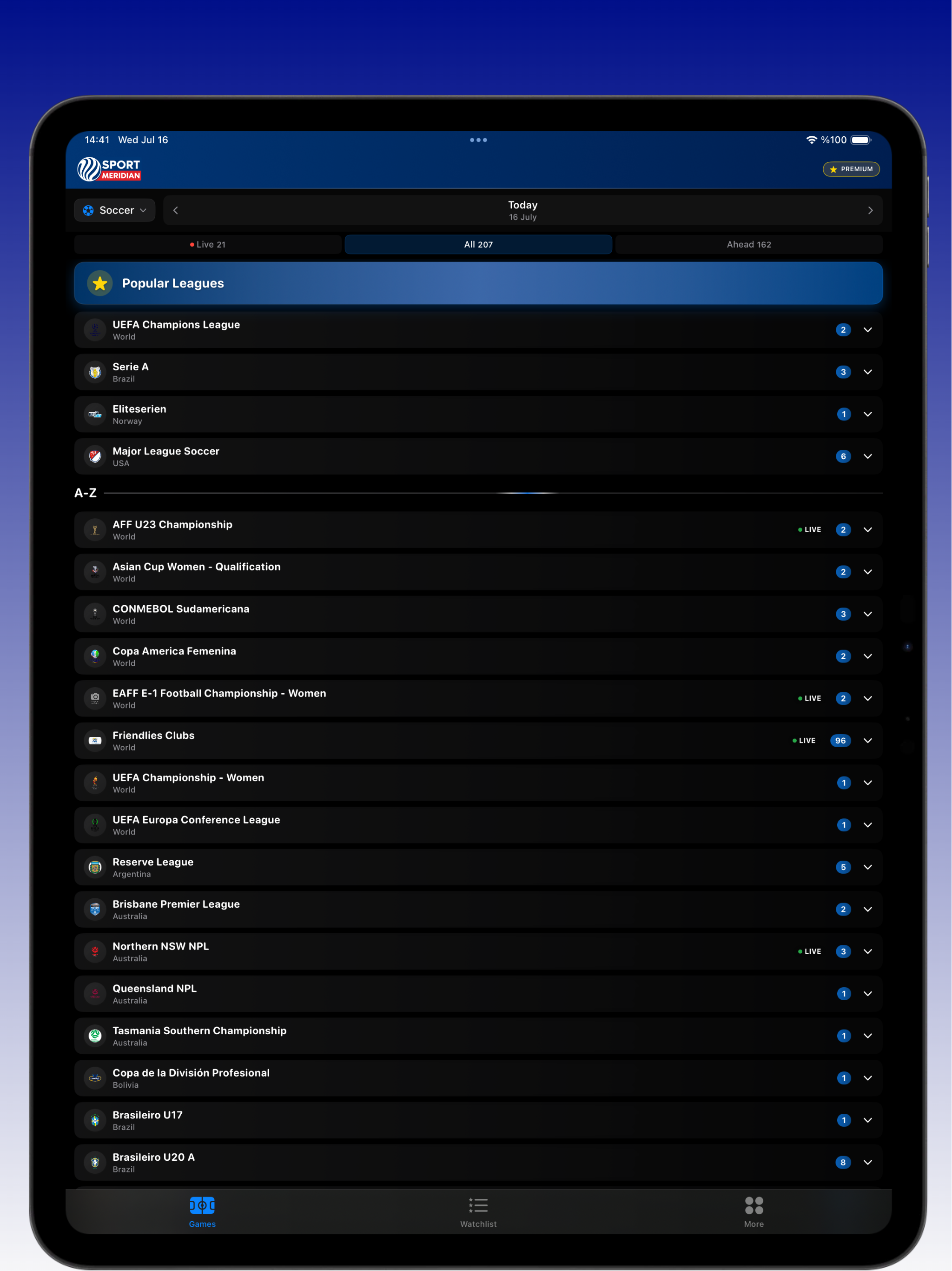 SportMeridian: Live scores