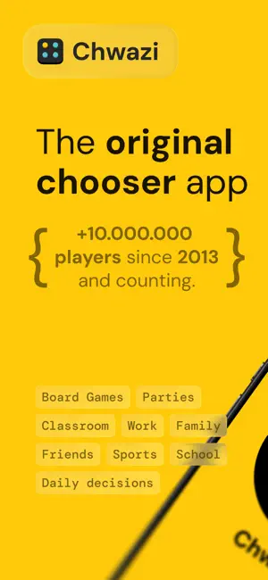 Chwazi - Vingerkiezer iPhone screenshot 1