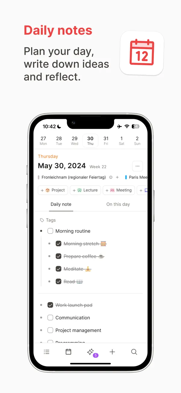 Screenshot #2 pour Capacities – Notes & PKM