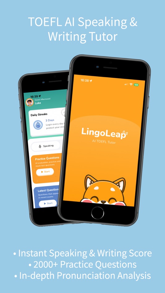 #1. LingoLeap: AI TOEFL Prep (iOS) Με: Lingoleap, Inc.