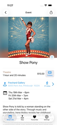 Pittsburgh Fringe Festival iPhone screenshot