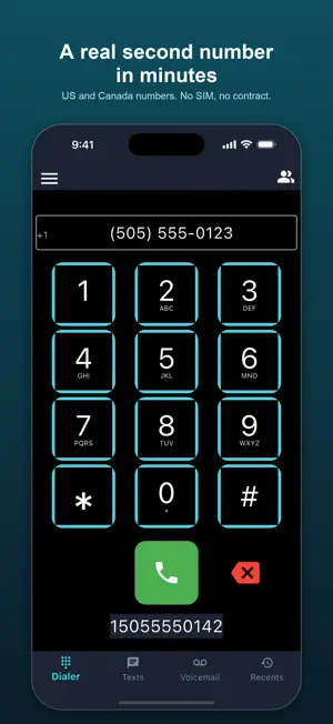 Wifi Calling: 2nd Phone Number screenshot 1