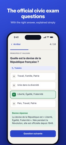 Civiq: French Civic Exam 2026 skärmbild 1