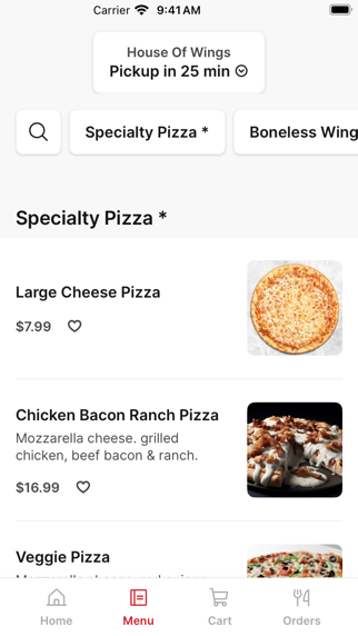 House Of Wings To Go iPhone screenshot 2 - Food & Drink app
