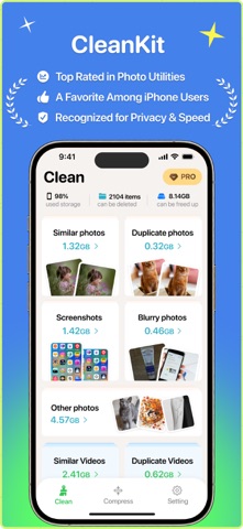 CleanKit-Clean&CompressStorage iPhone screenshot