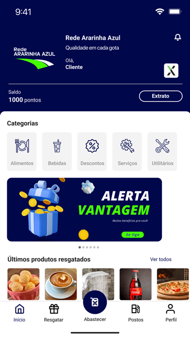 Cliente Ararinha Azul iPhone screenshot