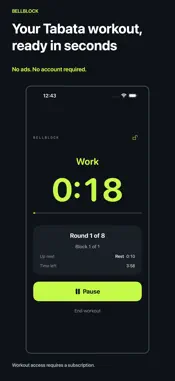 BellBlock: Tabata & HIIT Timer screenshot 1