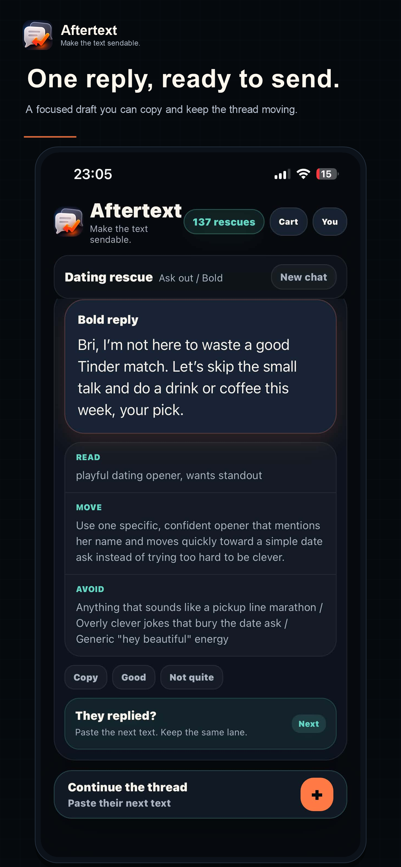 Aftertext: AI Text Replies screenshot 2