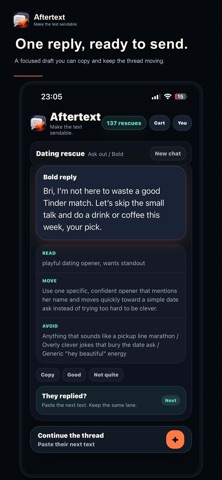 Aftertext: AI Text Replies Screenshot 2 of 5