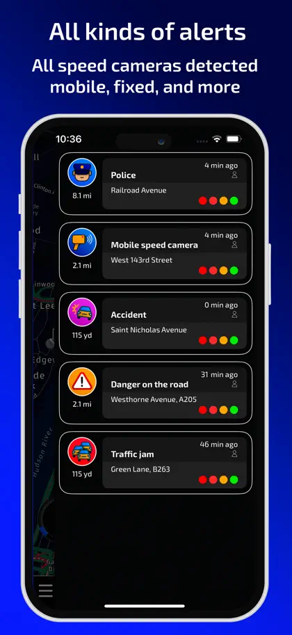 Captura de tela 4 de 6 de Radarbot: Speed Camera GPS App