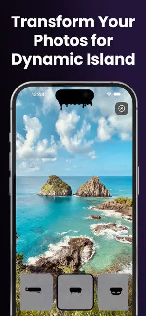 Dynamic Notch Island Wallpaper iPhone screenshot 3