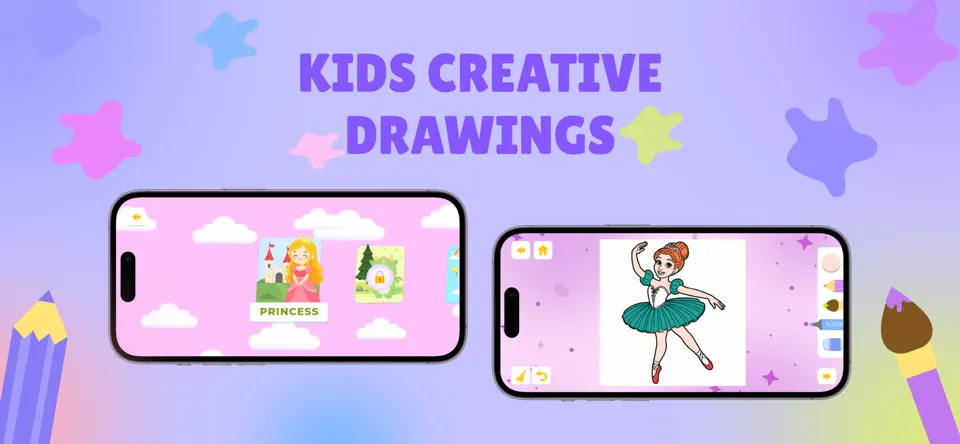 Screenshot von Kids Creative Drawings auf dem iPhone 1