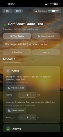 Golf Short Game Test Series iPhone screenshot