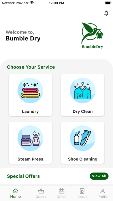 BumbleDry : Laundry & Dryclean Screenshot
