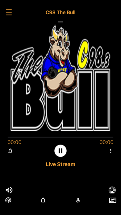 C98 The Bull WCEF-FM Screenshot