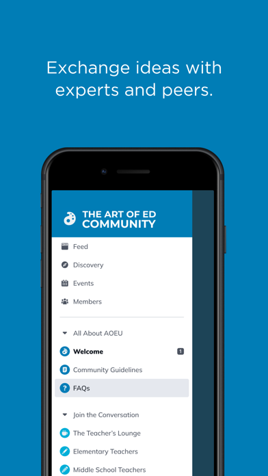 The Art of Ed Community iPhone screenshot 2 - Social Networking app