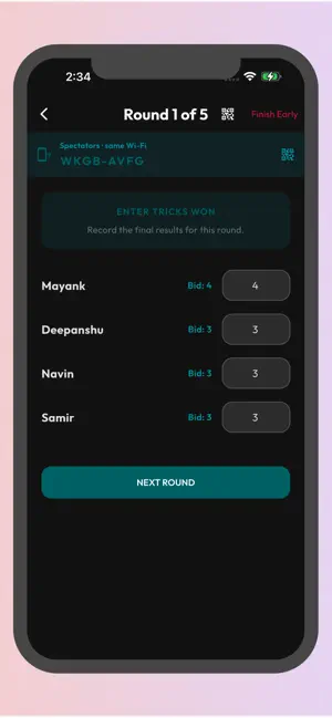 CallBreak Calculator screenshot 2