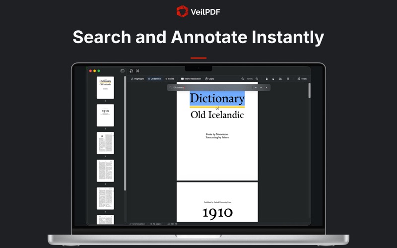 VeilPDF — Offline PDF Toolkit screenshot