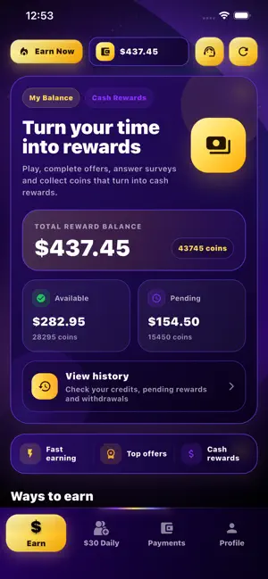 Cash Torch Earn Money iPhone screenshot 1