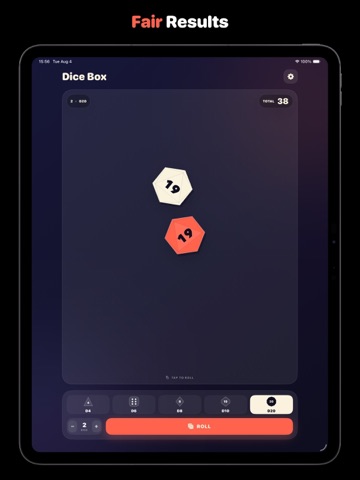 Dice Box - Quick Dice Roller iPad screenshot