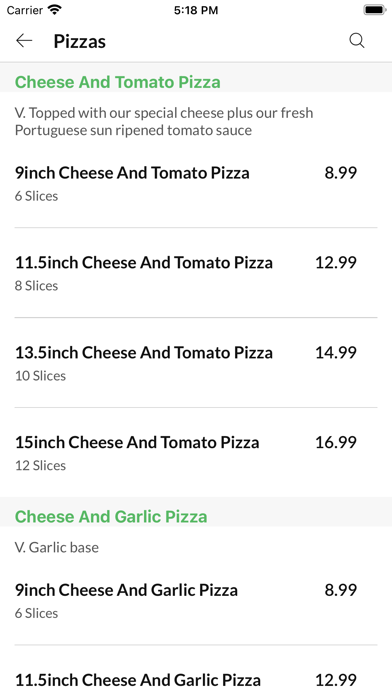 Perfect Pizza Portsmouth. Screenshot