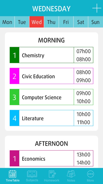 TimeTable for Students