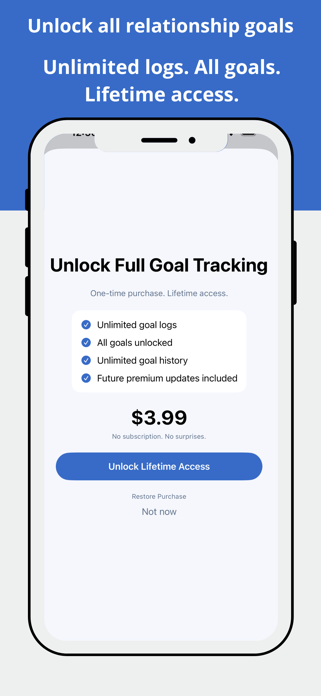 Relationship Goals Tracker Screenshot 4 of 5