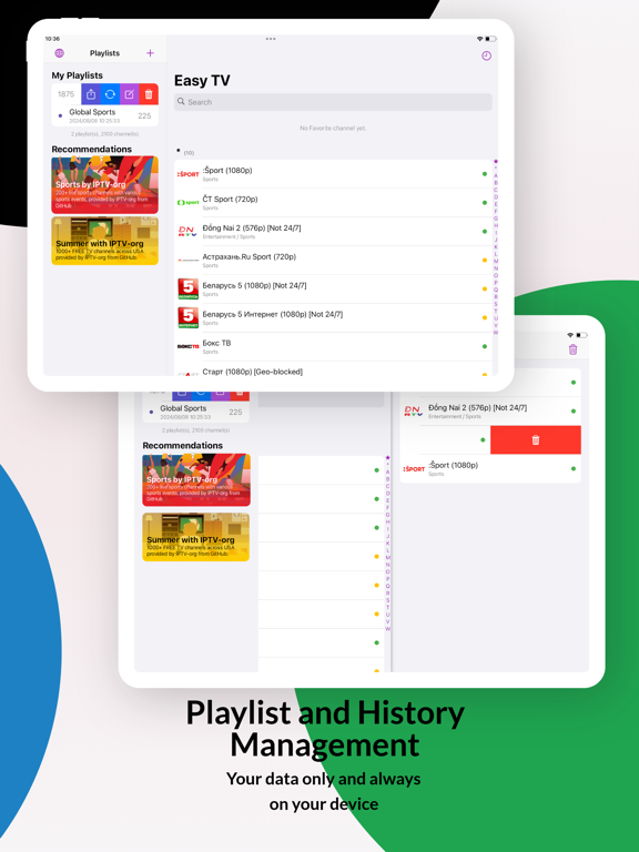 Easy TV - Watch IPTV iPad screenshot 4 - Utilities app
