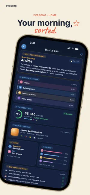 Evesong: AI Family Organizer screenshot 1