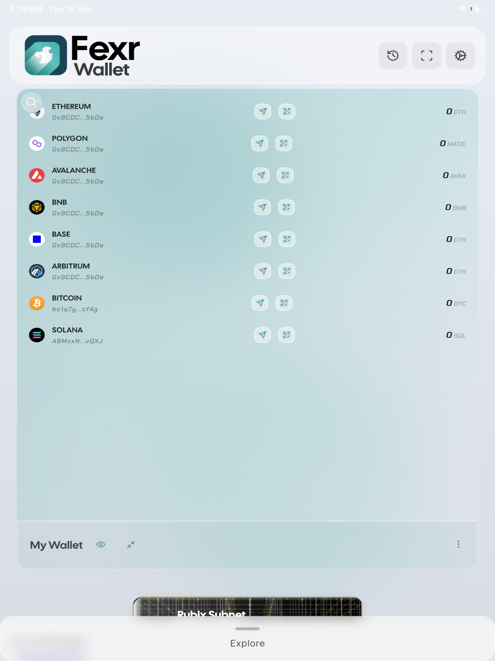 Fexr Wallet screenshot 14