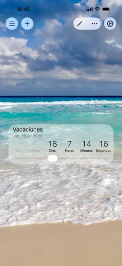 Captura de pantalla de Countdown Star en iPhone 1