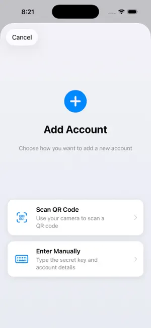 Authenticator TOTP screenshot 3
