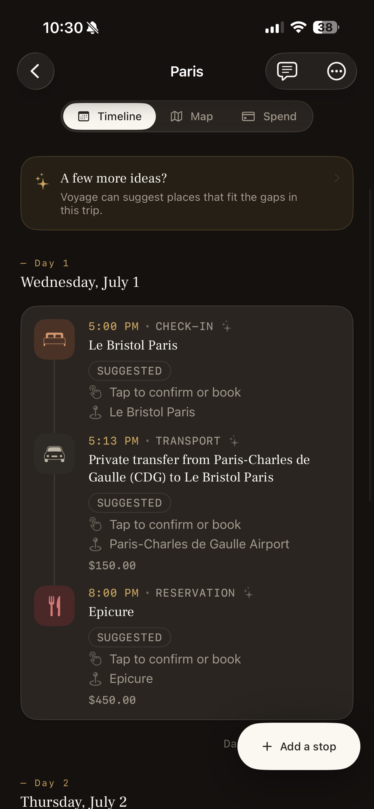 Voyage Trip Planner