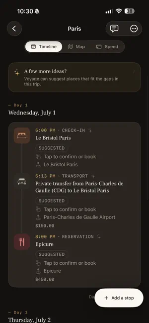 Voyage Trip Planner screenshot 4