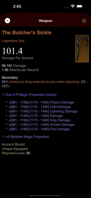 D3 Items - Diablo Game Guide screenshot 2