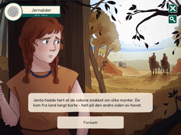 Fortiden forteller iPad screenshot