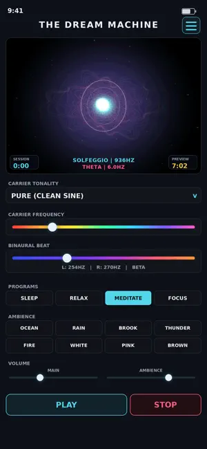 Dream Machine Binaural Beats screenshot 1