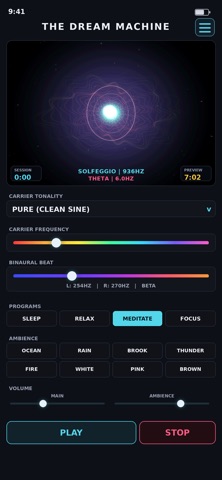 Dream Machine Binaural Beats Screenshot 1 of 5
