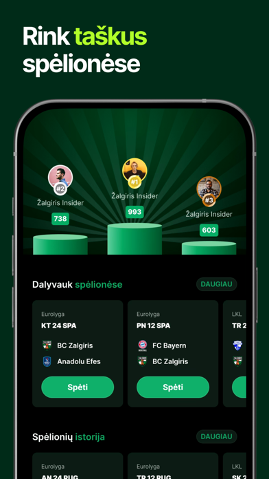 Žalgiris Screenshot