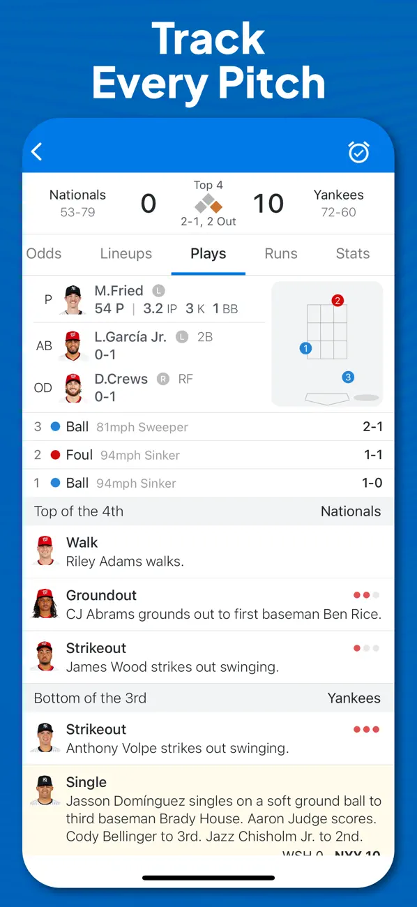 Screenshot #3 pour Superfan Sports: MLB Baseball