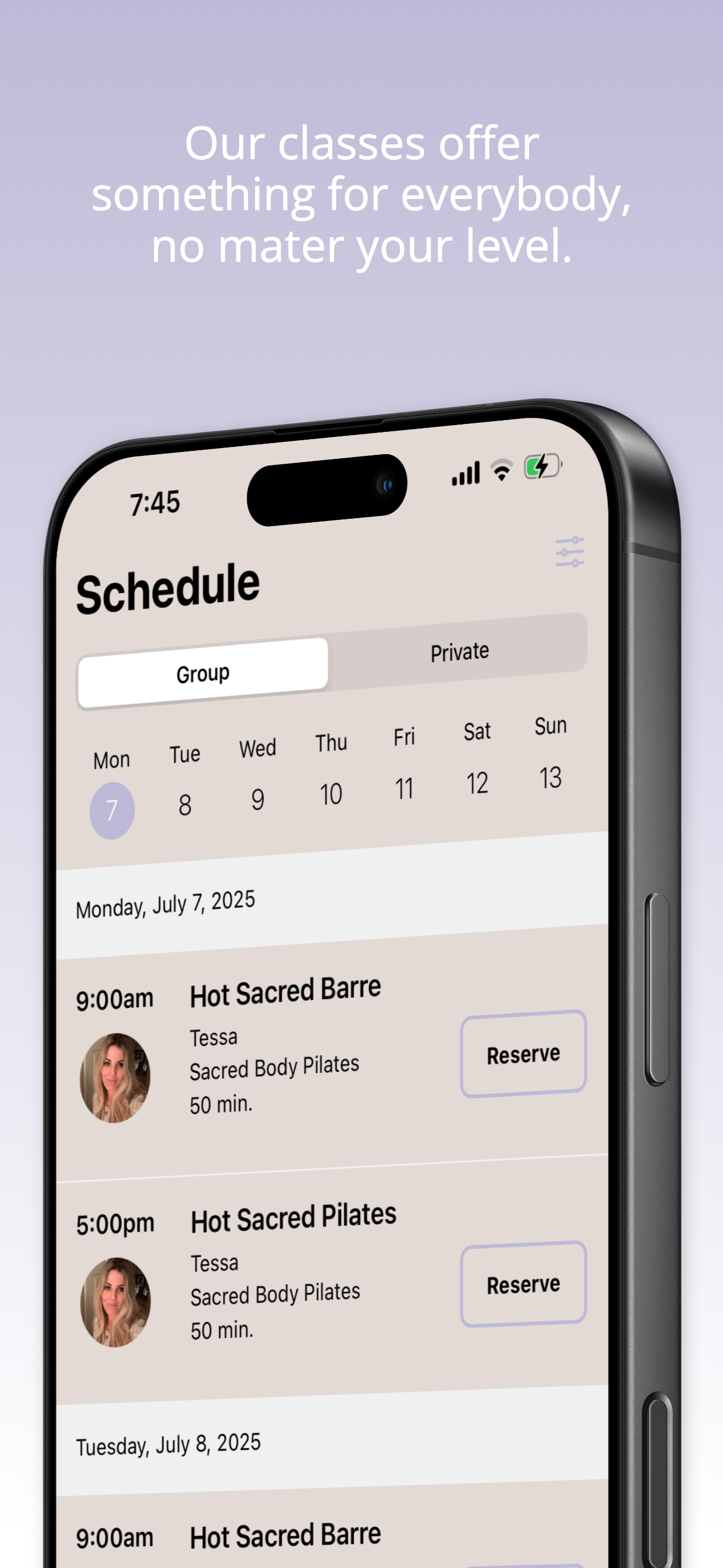 Sacred Body Pilates screenshot 4