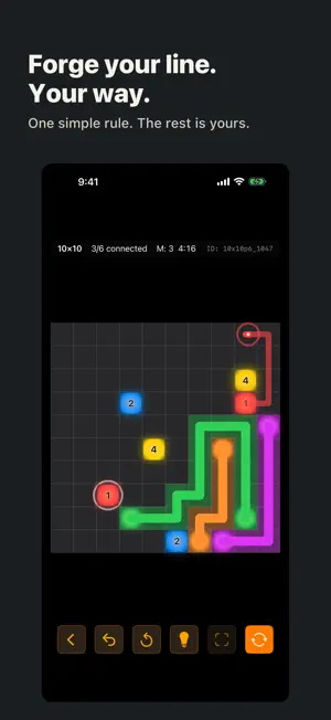 Line Forge: Numberlink Puzzle screenshot 1