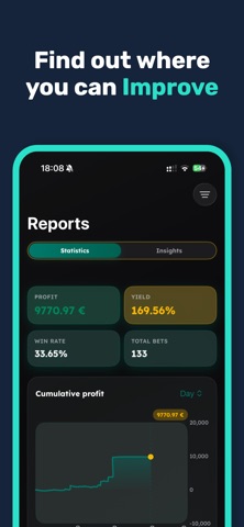 Wallbet – Improve your bets iPhone screenshot