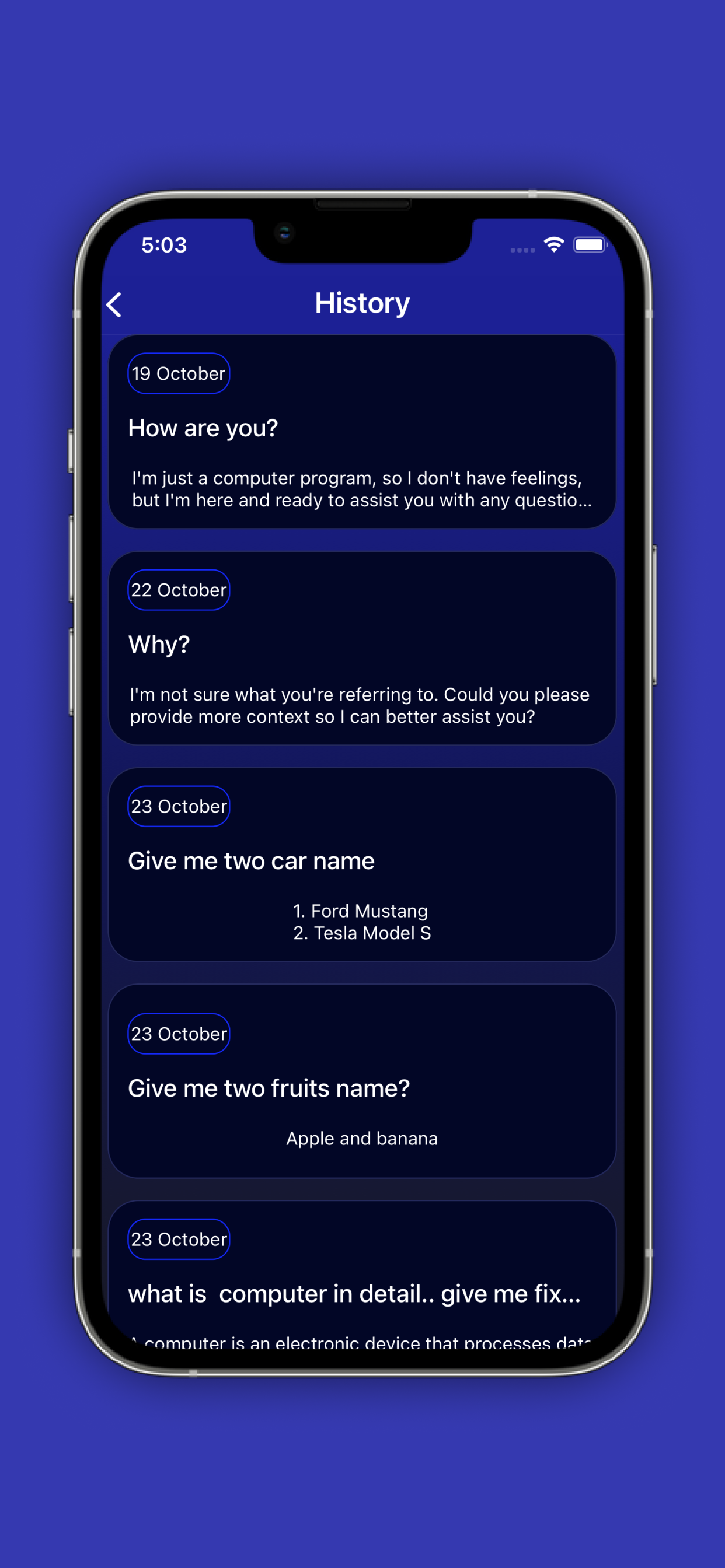 New AI Chat