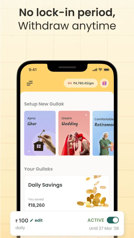 Gullak: Save in Digital Gold screenshot 2 of 4