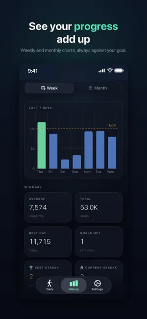 DailySteps - Step Counter screenshot 3