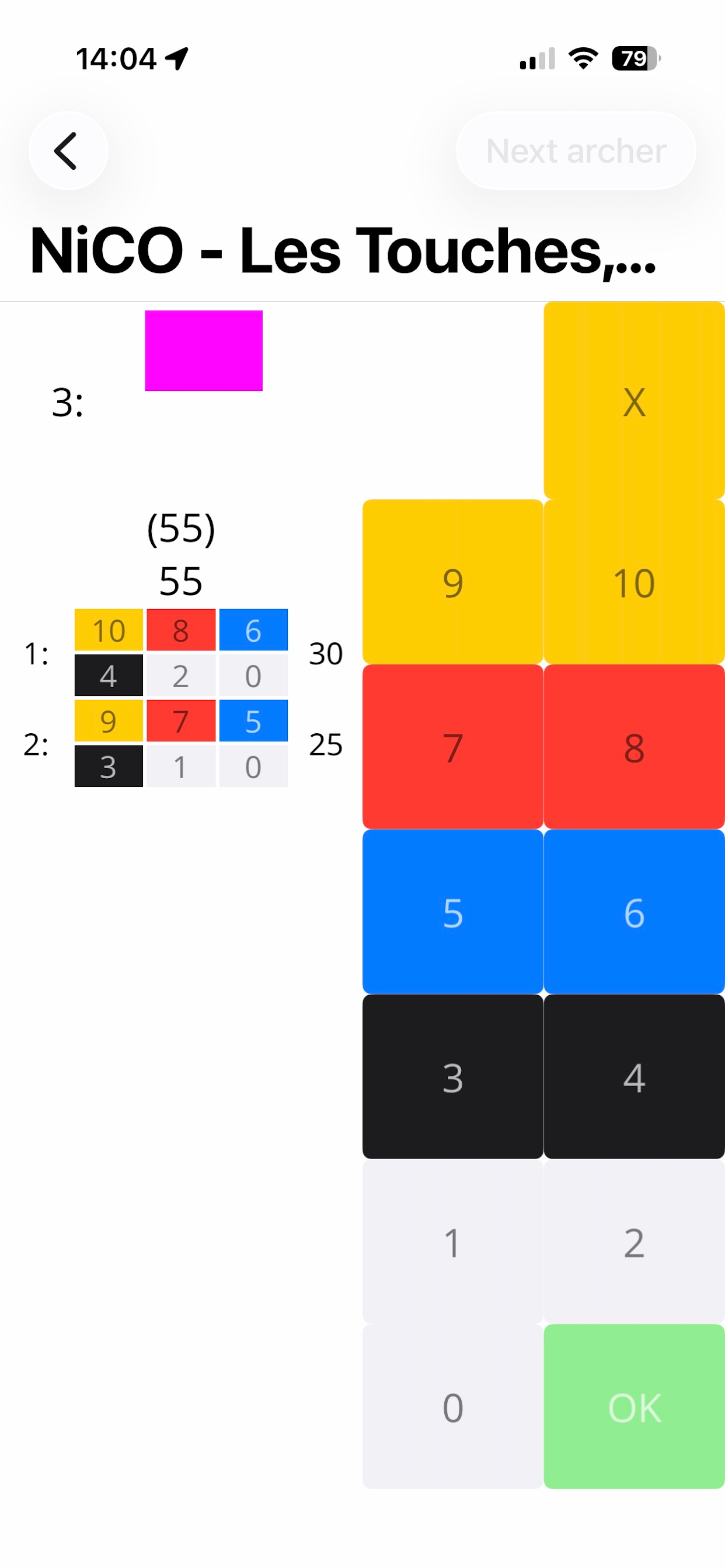 Archery Sheet