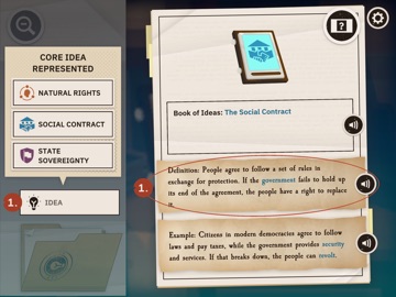 Investigation Declaration iPad screenshot