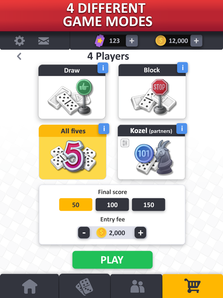 #5. Domino online - play dominoes! (iOS) Podle: Skill Cap